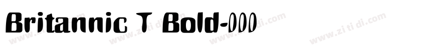 Britannic T Bold字体转换